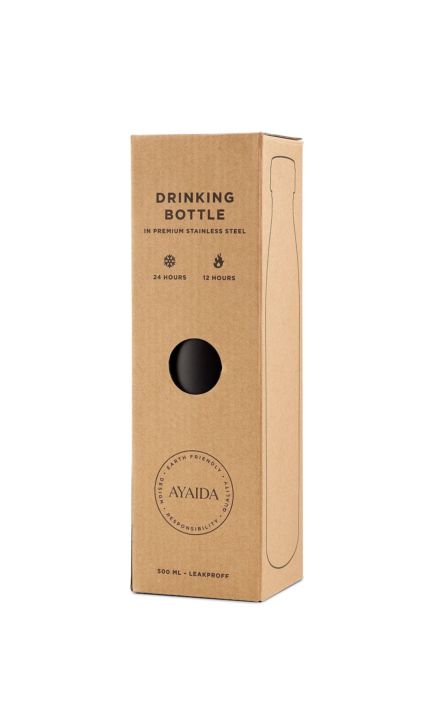 Aya & Ida Reusable Bottle 500ml for Hot & Cold Drinks | Various Colours