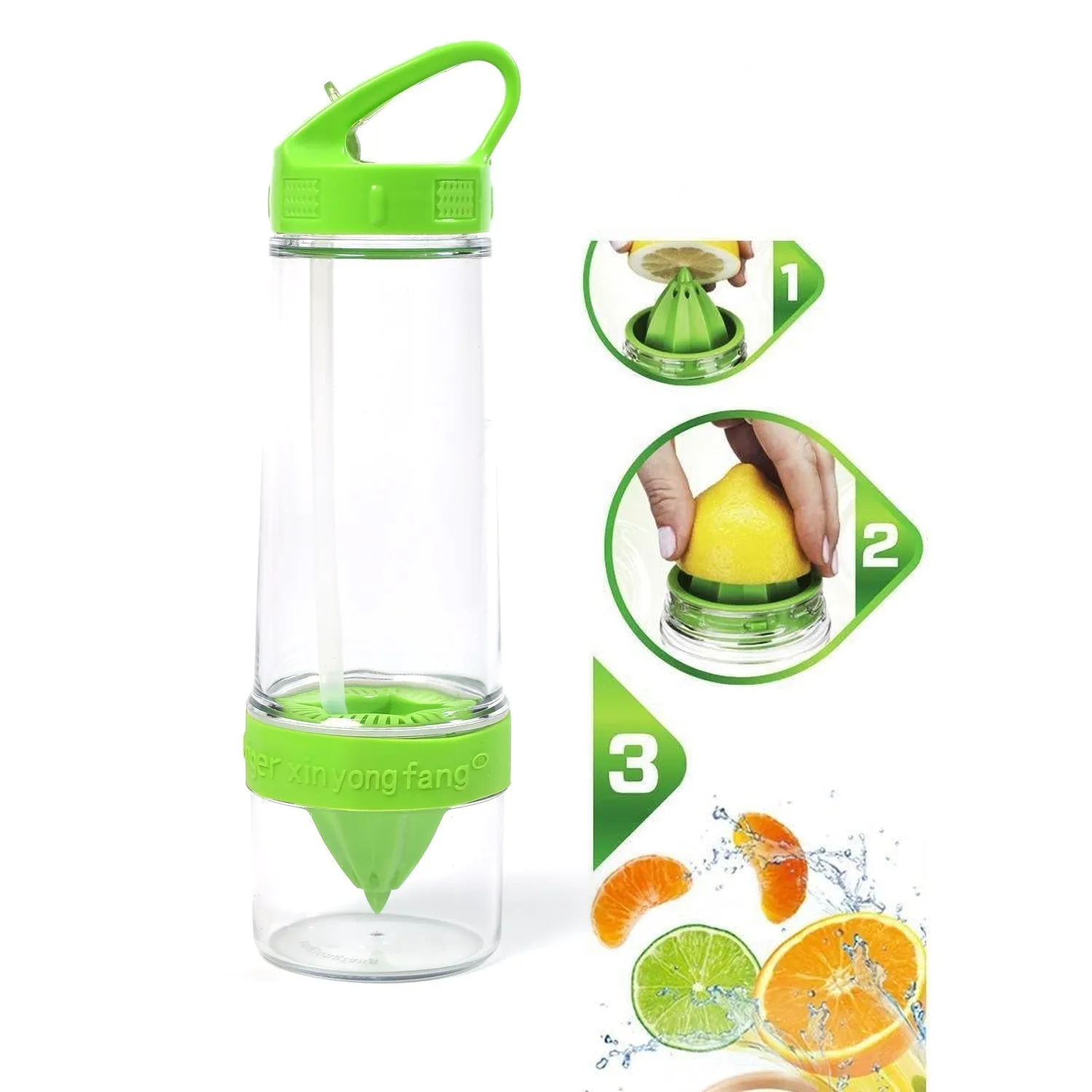 Citrus Zinger Sports Bottle with Juice Maker Infuser Bottle