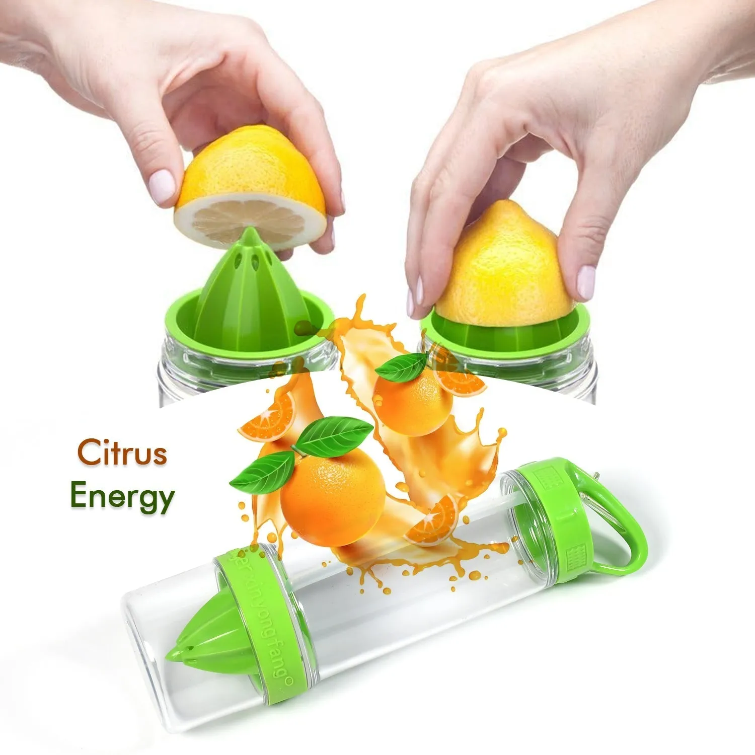Citrus Zinger Sports Bottle with Juice Maker Infuser Bottle