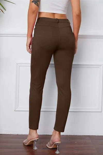 Full Size Stretchy Stitch Pants