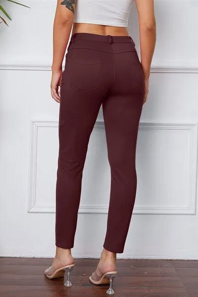 Full Size Stretchy Stitch Pants