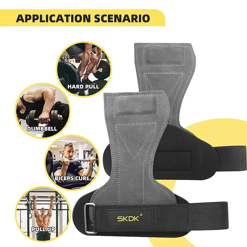 SKDK Gym Grips Palm Guards Cowhide Palm Protector